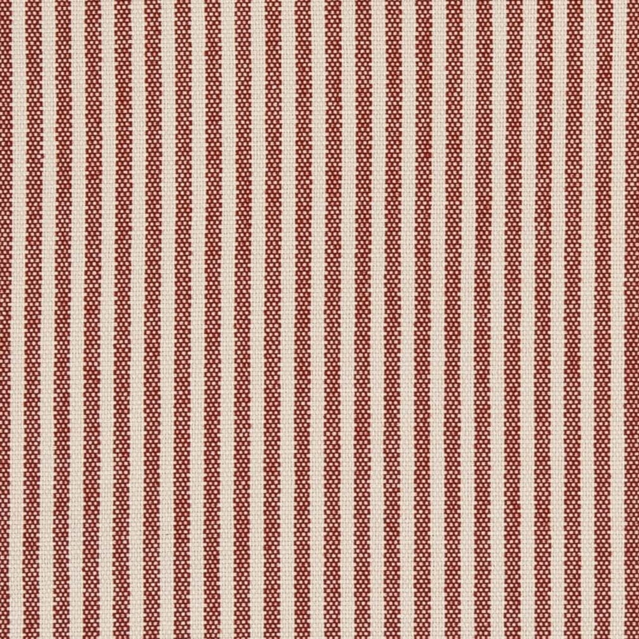 Ticking Crimson - Red & Burgundy Small Scale,Stripe Upholstery Fabric 54 Inches"